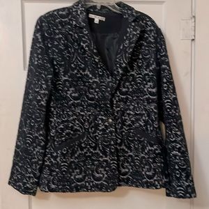 Cabi black and gray lined jacket
